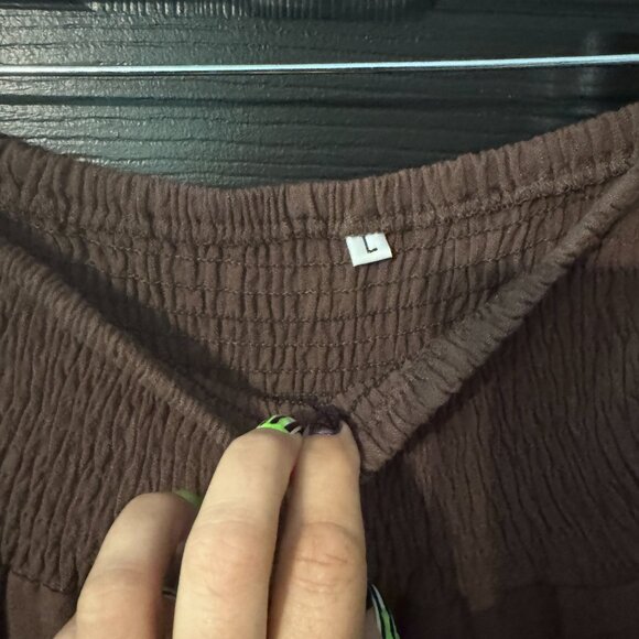 Womens Wide Leg Drapey Pull On Pants - Picture 3 of 5